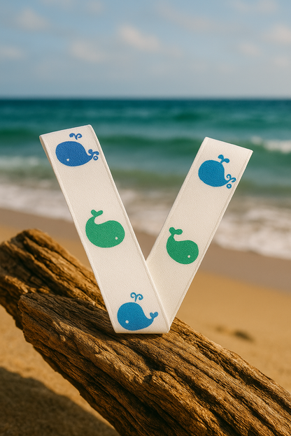 Spouting Whales-Blue & Green