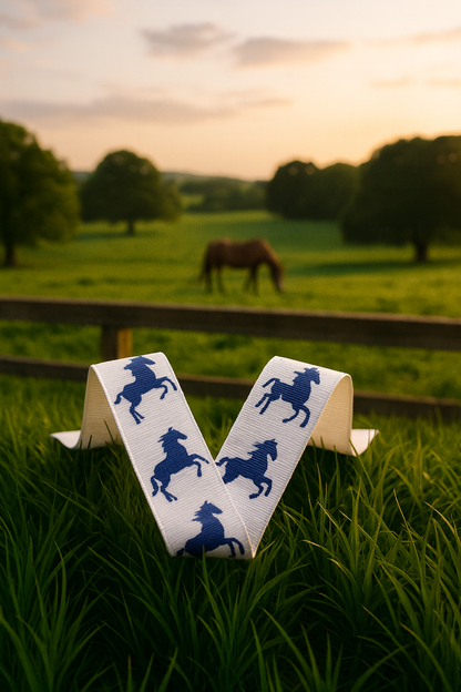 Equestrian Navy & White