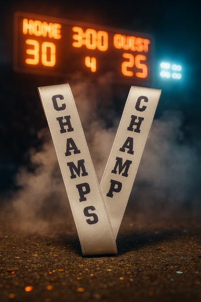 Silver Champs Ribbon